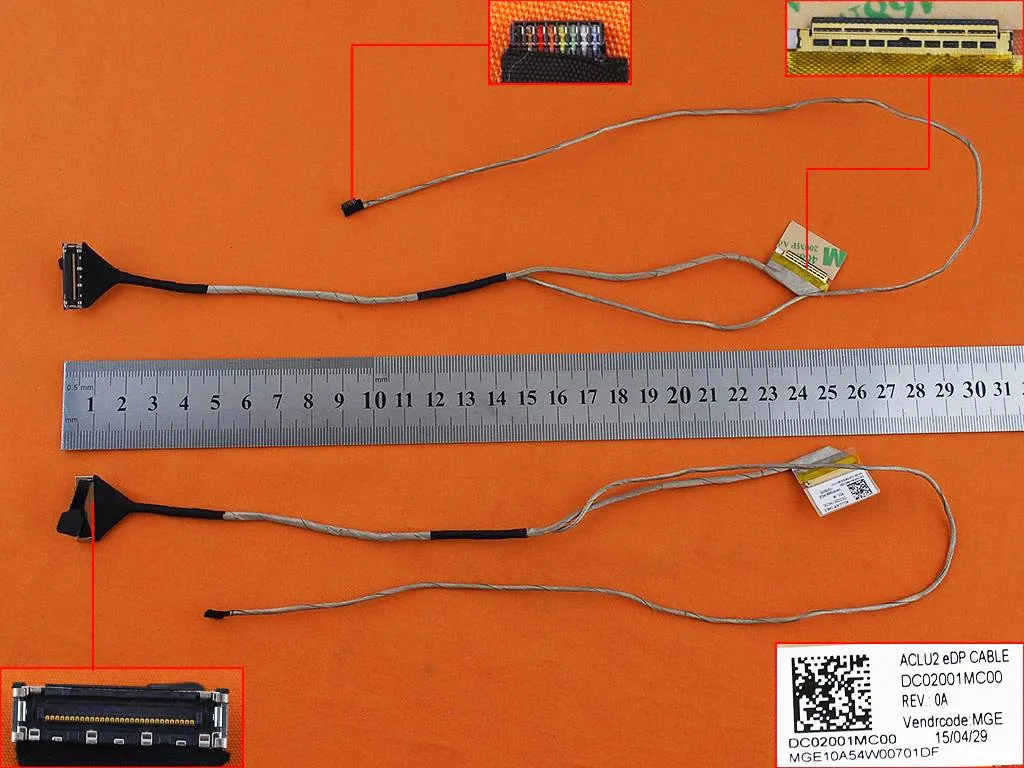 Lenovo G50-30, Lenovo G50-45, Lenovo G50-70, Lenovo Z50-45, Lenovo Z50-70 LCD KABLO (Version 1) Dc02001mc00