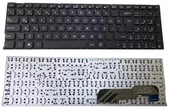 Asus A541N-GQ348T A541NA-GQ348T Notebook Klavye (Siyah TR)
