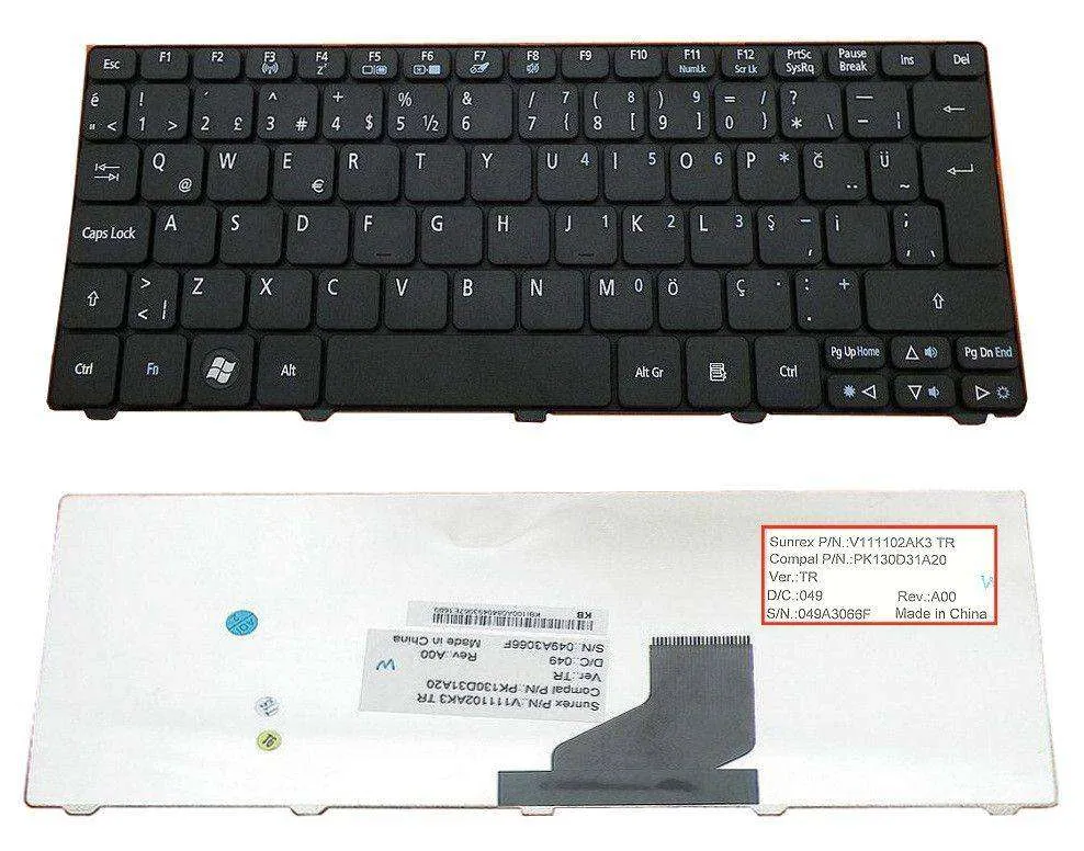 Acer Aspire One 521, 522, 533, D255, D255E, D257, D260, D270, NAV50, NAV70, PAV01, PAV70, ZH9, AO521 AO522 AO533 AOD255 AOD255E AOD257 AOD260 AOD270 A