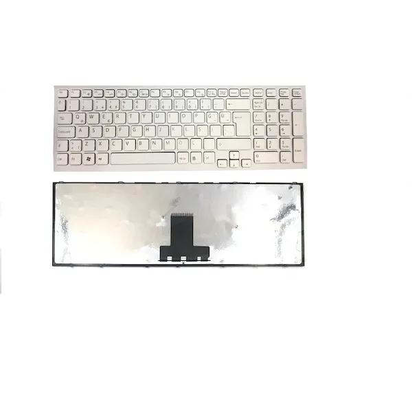 Sony Vaio VPC-EB VPCEB PCG-71211L PCG-71211W PCG-71211M PCG-71212L PCG-71311L Beyaz Renk Klavye Tuş Takımı Q-Türkçe ÇERÇEVELİ