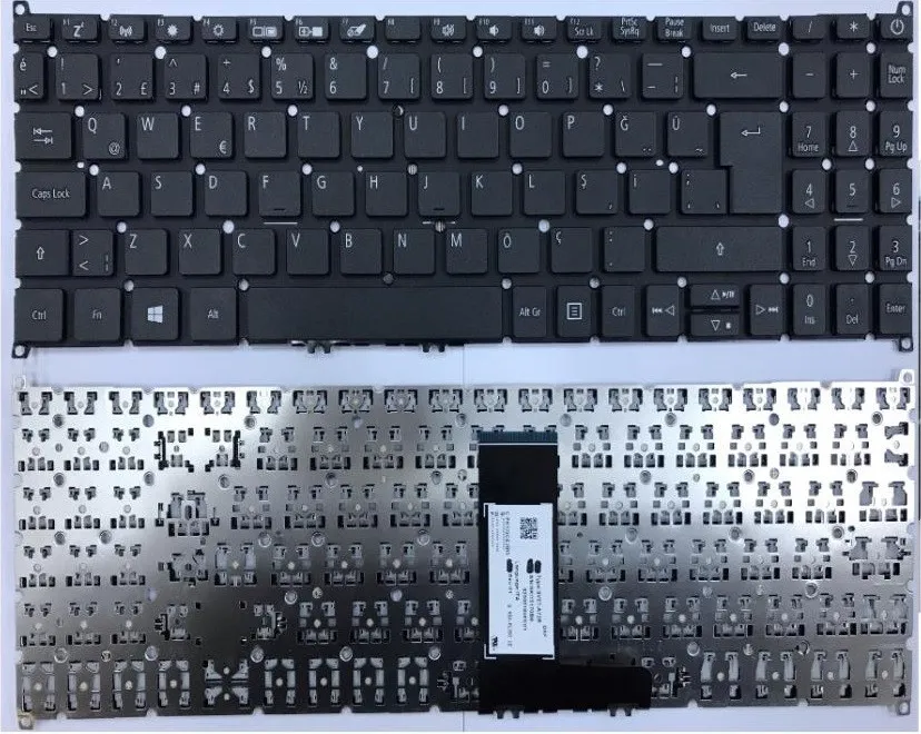 Acer Aspire A315-55G-57HC Extensa N19C1 Notebook Klavye