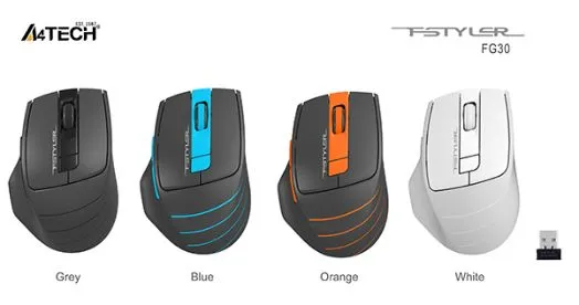 A4 Tech FG30 Kablosuz Optik Mouse 2000 Dpi Mavi