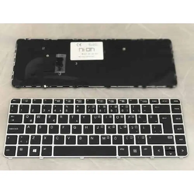 Hp EliteBook 840 G3, 840 G4, 745 G3, 745 G4 Notebook Klavye (Siyah TR)
