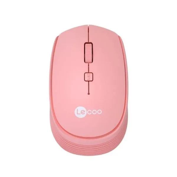 Lecoo WS202 Optik Kablosuz Mouse 1200 Dpi Pembe