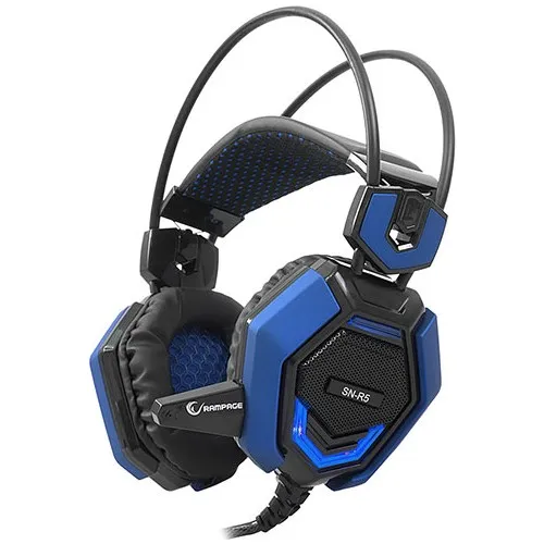 Rampage SN-R5 X-CORE Siyah/Mavi Oyuncu Mikrofonlu Kulaklık