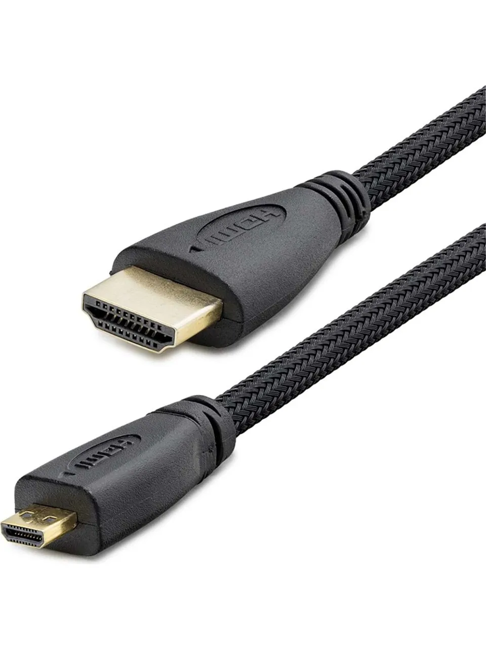Hadron HDX2007 HDMI TO MICRO HDMI KABLO ÖRGÜLÜ SİYAH 1.5 METRE