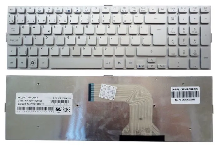 Acer 5943, Acer 5943G, Acer 5950G, Acer 5950, Acer 8943, Acer 8943G Klavye Türkçe PK130C31019, MP-09N66TQ6698