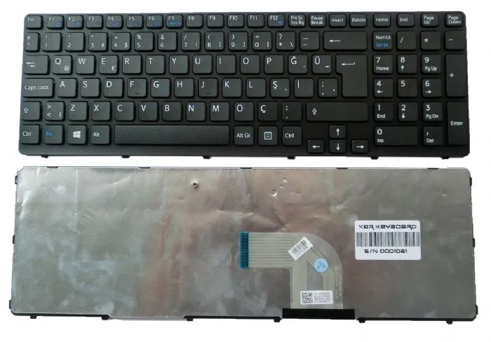 Sony SVE15 Klavye Türkçe Siyah V133846BK3TR, AEHK5A021303A