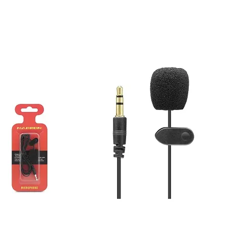 HADRON HD556 MİKROFON YAKA PC AUX 3.5MM 1.5MT