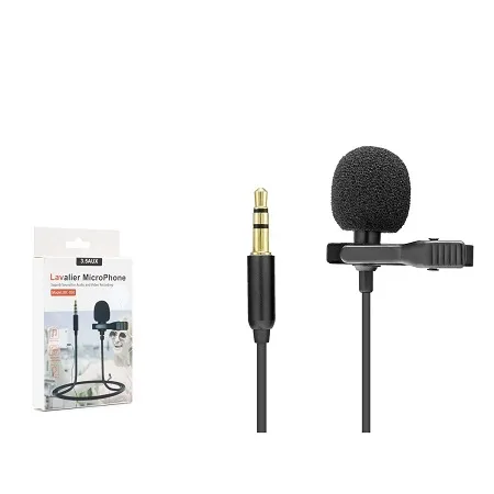 HADRON HD571A MİKROFON YAKA PC AUX 3.5MM 90CM 2 BOĞUMLU