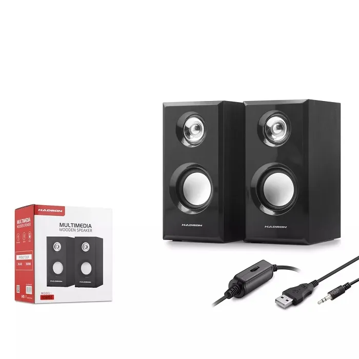 HADRON HD6052 Bilgisayar Hoparlörü 1.1 7.5*9.4*14.8cm Siyah