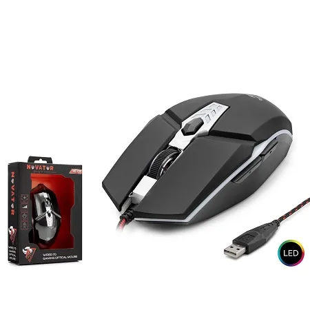 NOVATOR Hdg29 Mouse Kablolu Oyun Usb Ledli 3200 Dpı