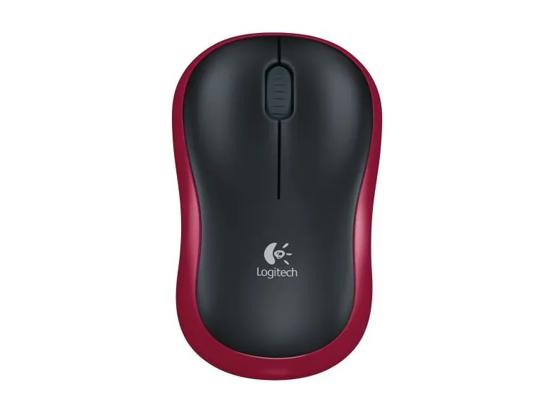 Logitech M185 Kablosuz Mouse Siyah-Kırmızı 910-002237