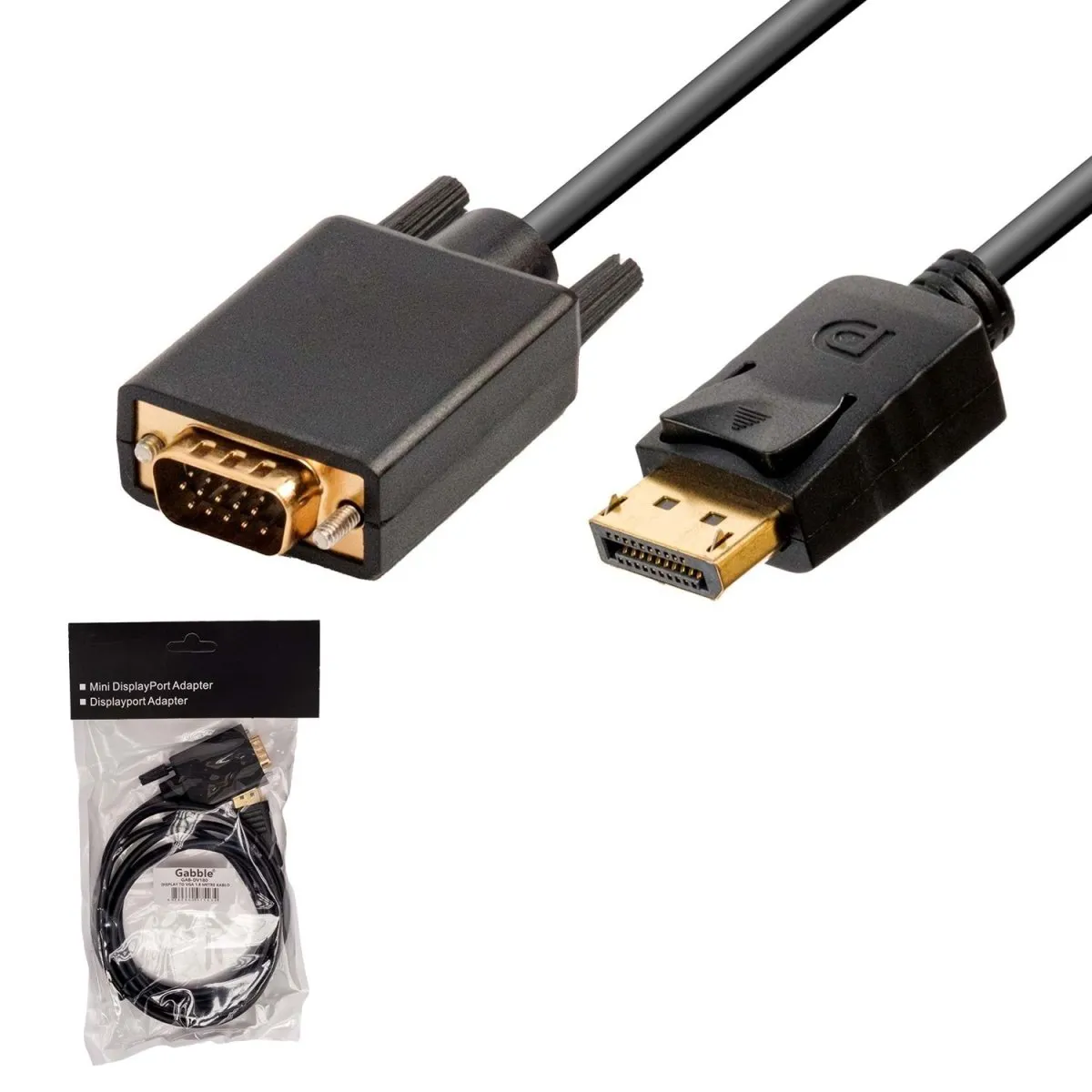 Gabble Gab-Dpvga01 Display To VGA Display Vga 1.8M Dönüştürücü Adaptör