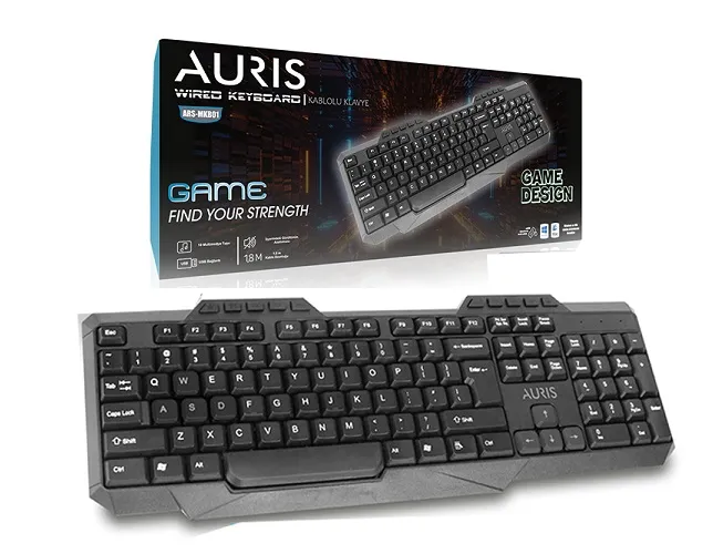 Auris MKB01 MultiMedia Kablolu Q Klavye