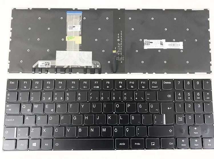 Lenovo Legion Y530-15ich 81lb 81m7 81fv 81gt Y720-15ikb, 80vr, 81cq Y520-15ikbn, 80wk Y520-15ikbm, 80yy Y520-15ikba 80wy Notebook Klavye (Siyah Aydınl