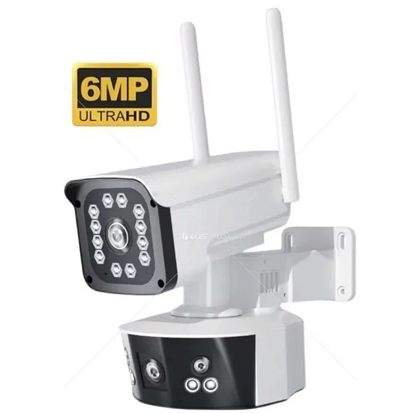 O-KAM Pro 3032 6 MP Wifi 3 Kamera Geniş Açı Dual Light PTZ Kamera