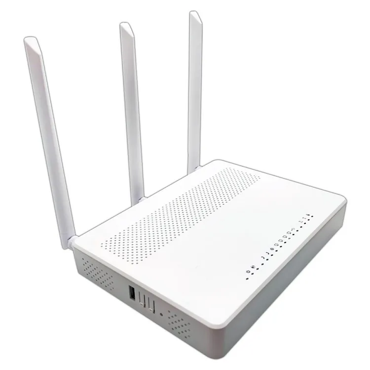Nucom nc-wr764tgv kablosuz modem router 3 antenli 1xwan 4xlan + 2fxs portlu 1750 mbps 5ghz usb giriş
