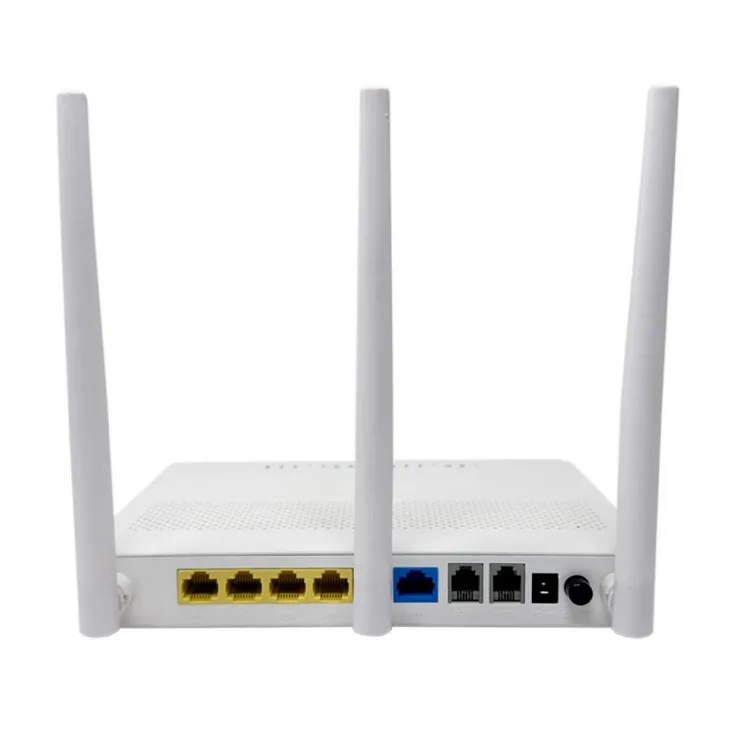 Nucom nc-wr764tgv kablosuz modem router 3 antenli 1xwan 4xlan + 2fxs portlu 1750 mbps 5ghz usb giriş