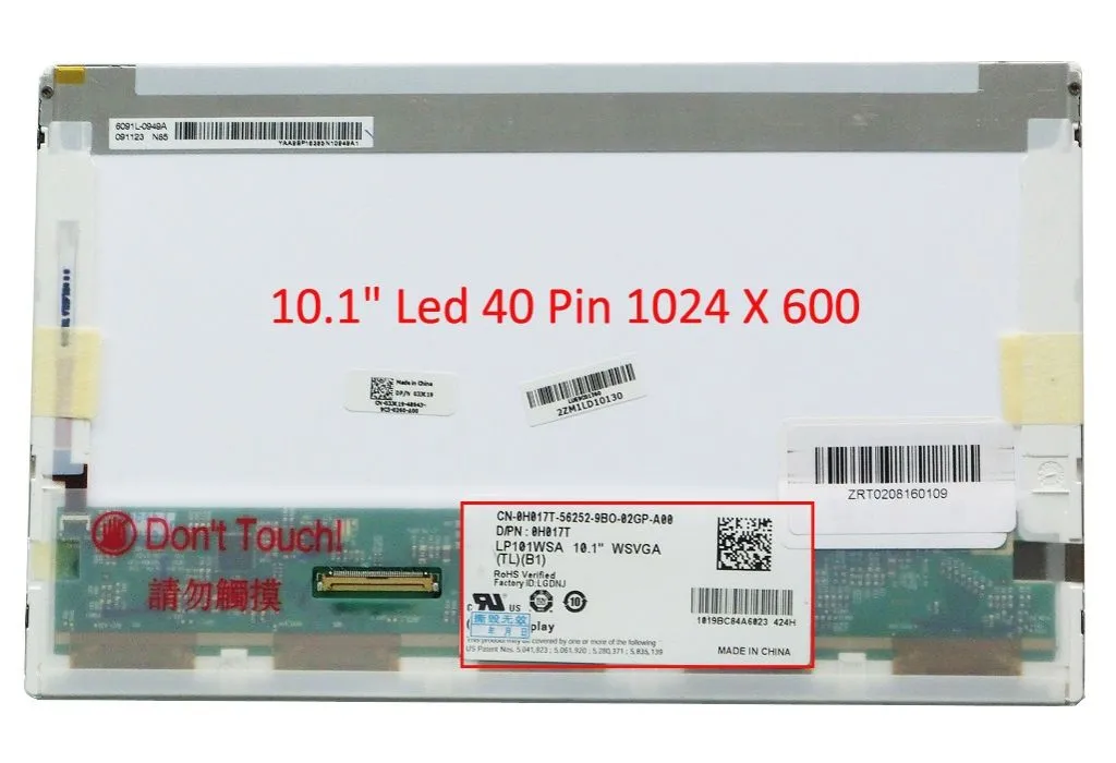 10.1 LED LCD PANEL NETBOOK Ekran BT101IW01 BT101IW02 BT101IW03 N101L6-L01 N101L6-L02 N101L6-L03 LP101WSA B101AW03 N101L6-L0A N101L6-L0B N101LGE-L11 N1