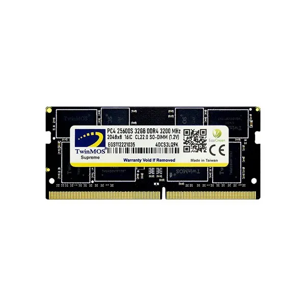 TwinMOS 32GB 3200MHz DDR4 Notebook Ram Sodımm (MDD432GB3200N)