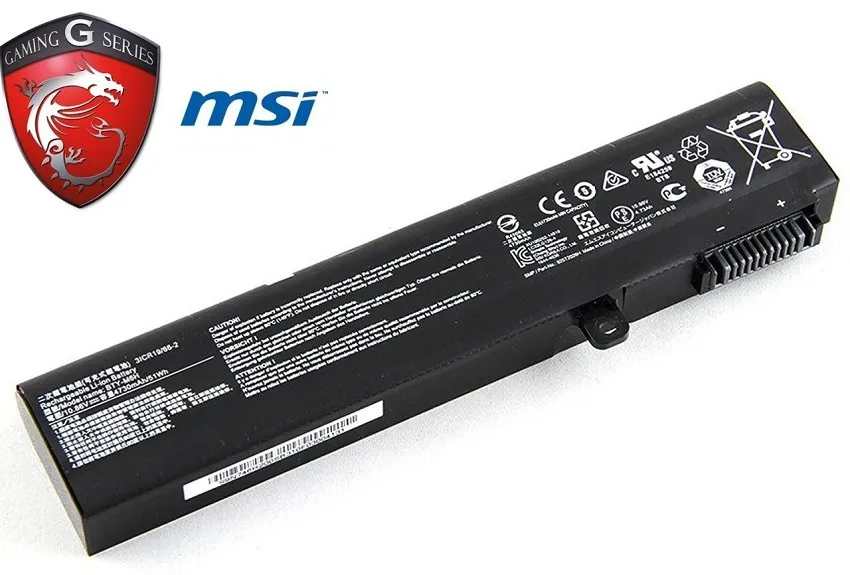MSI BTY-M6H, MS-16J2 GL72 GP72, GL62, GL62VR, GL62M GL62MVR GP62, GE72, GE62 GE62VR Notebook Batarya