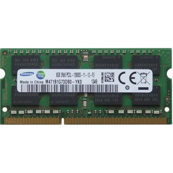 SAMSUNG 8 GB DDR3 1600 MHz 1.35 LOW VOLTAGE SODIMM KUTUSUZ (M471B1G73DB0-YK0)