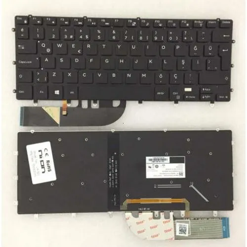 Dell Precision 5510 Notebook Klavye (Siyah TR Aydınlatmalı)