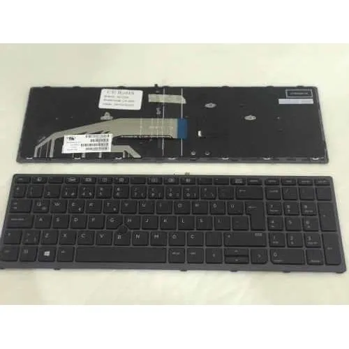 Hp Zbook Studio 17 G3 Zbook Studio 17 G4 Notebook Klavye (Siyah TR Aydınlatmalı)