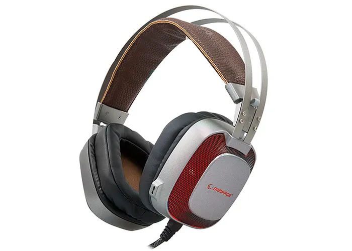 Rampage SN-RW77 PRESTIGE Metalik Gri USB 7.1 Ergonomik Tasarım Gizli Mikrofonlu Oyuncu Kulaklık