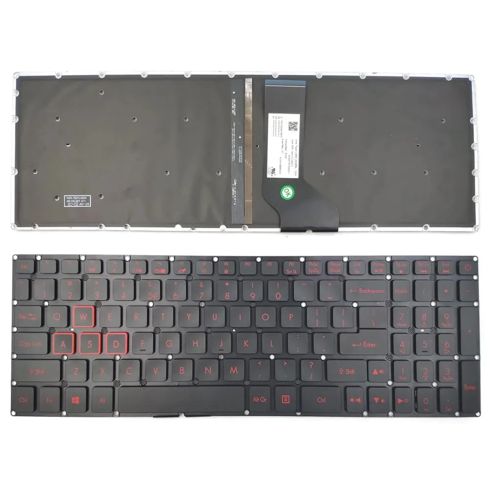 Acer Nitro AN515-51, AN515-52, AN515-53,  N16C7 NK11513066, ACM16B66TQ AE2ATG0121, W NK11S1200P Klavye Tuş Takımı