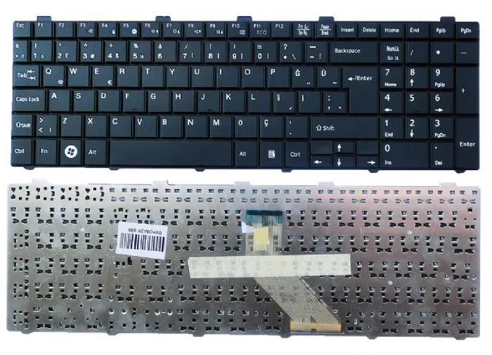Fujitsu Lifebook AH530 AH531 NH751 KLAVYE TÜRKÇE MP-09R76003D85 cp513253-01