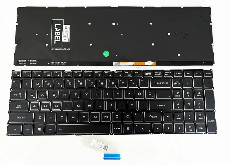 Casper Excalibur G770 Serisi AENL5U00010 Thunderobot 911 Air, 911 Targa, G7000M, G8000M Klavye Aydınlatmalı Tuş Takımı