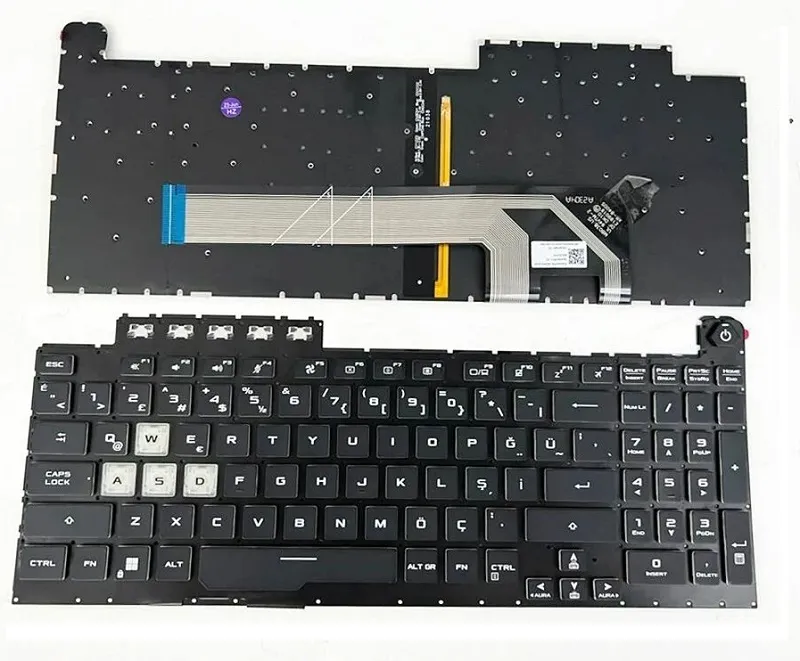 Asus TUF Gaming F15 FX506L, FX506H FX506LU FX506LH FX506HCB FX506HE FX506HC FA506IV FX506HM FA560I Klavye Tuş Takımı Aydınlatmalı