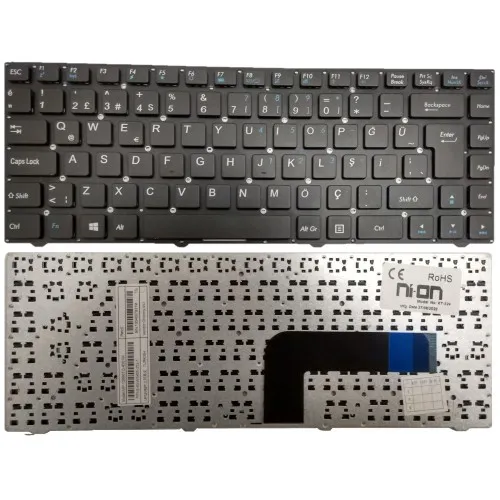 Exper W540 MP-12B86TQ-4306W Notebook Klavye (Siyah TR)