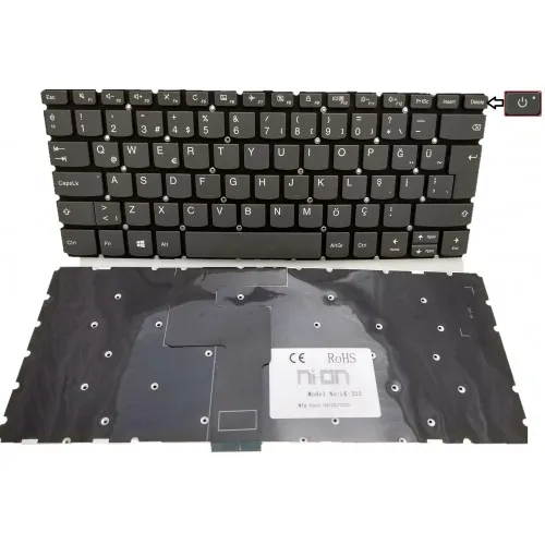 Lenovo ideapad 3-14IIL05 3 14IIL05 81WD Notebook Klavye TR