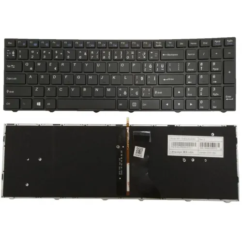 Monster N850HJ N550RC Notebook Klavye (Siyah Aydınlatmalı TR)