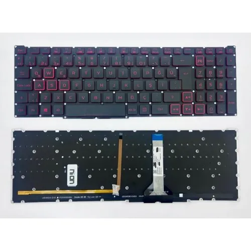 Acer Nitro 5 AN515-45 Notebook Klavye (Siyah Aydınlatmalı TR)