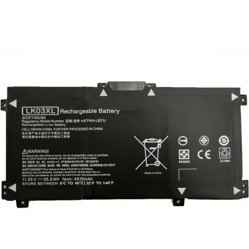 Hp LK03XL LK03055XL-PR, LK03048XL LK03052XL, HSTNN-UB7I LK03055XL Notebook Batarya