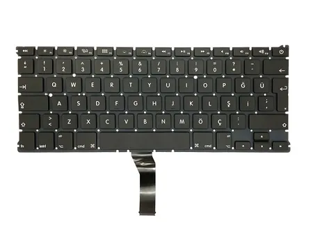 Apple Macbook Air 13 A1369 2011 12 13 14 A1466 2017 Notebook Klavye (Siyah TR)