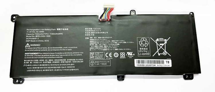 Casper Excalibur G650 G660 G670 G700 G750 G780 SQU-1609 SQU-1611 SQU-1710 SQU-1713 SQU-1714 3ICP5/58/81-2 Notebook Batarya Orjinal