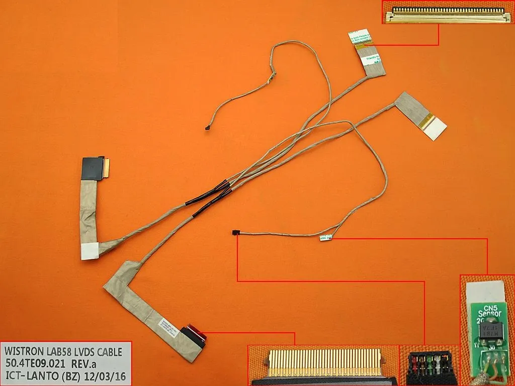 Lenovo V580 Lenovo B580 Lenovo B590 LCD KABLO 50.4TE09.031 50.4TE09.001 50.4TE09.014