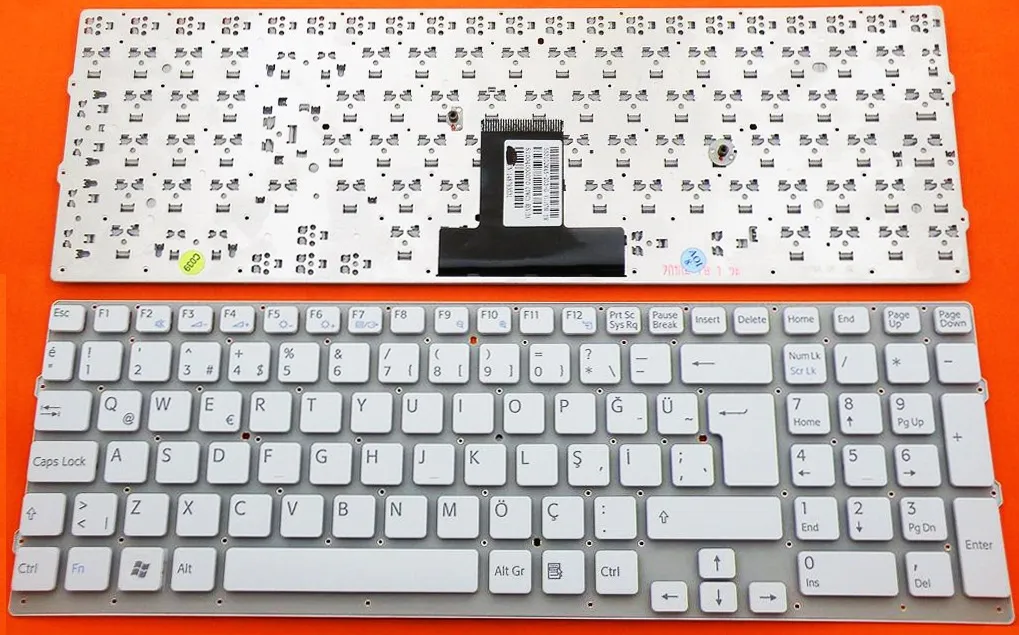 Sony Vaio VPC-EB VPCEB PCG-71211L PCG-71211W PCG-71211M PCG-71212L PCG-71311L Beyaz Renk Klavye TuşTakımı Q-Türkçe 