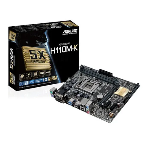 ASUS INTEL H110M-K H110 DDR4 2133 VGA GLAN 1151P