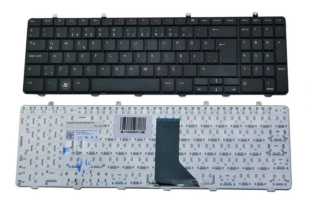 Dell 1564 Klavye Türkçe 0RXRX7, NSK-DR0SQ 0T, 9Z.N4BSQ.00T, AEUM6A00110, 9Z.N4BSQ.001, AEUM6U00110