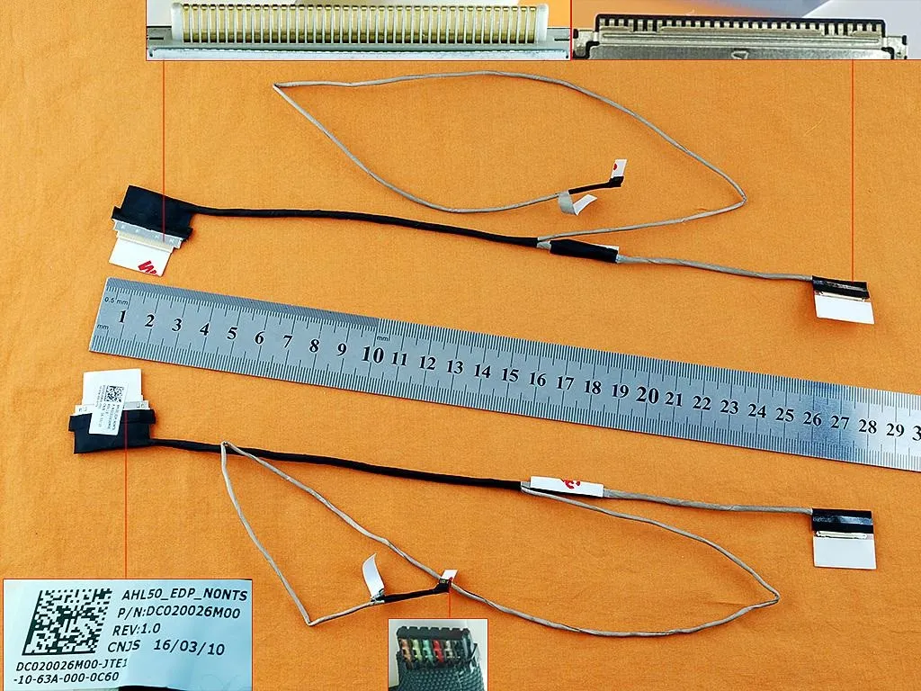 Hp 15-Ac 15-Af  250 G4 255 G4, 250 g5 Shl50 30Pin Org Lcd/Led Cable Dc020026m00 Lcd Led Data Kablo Lvds Cable