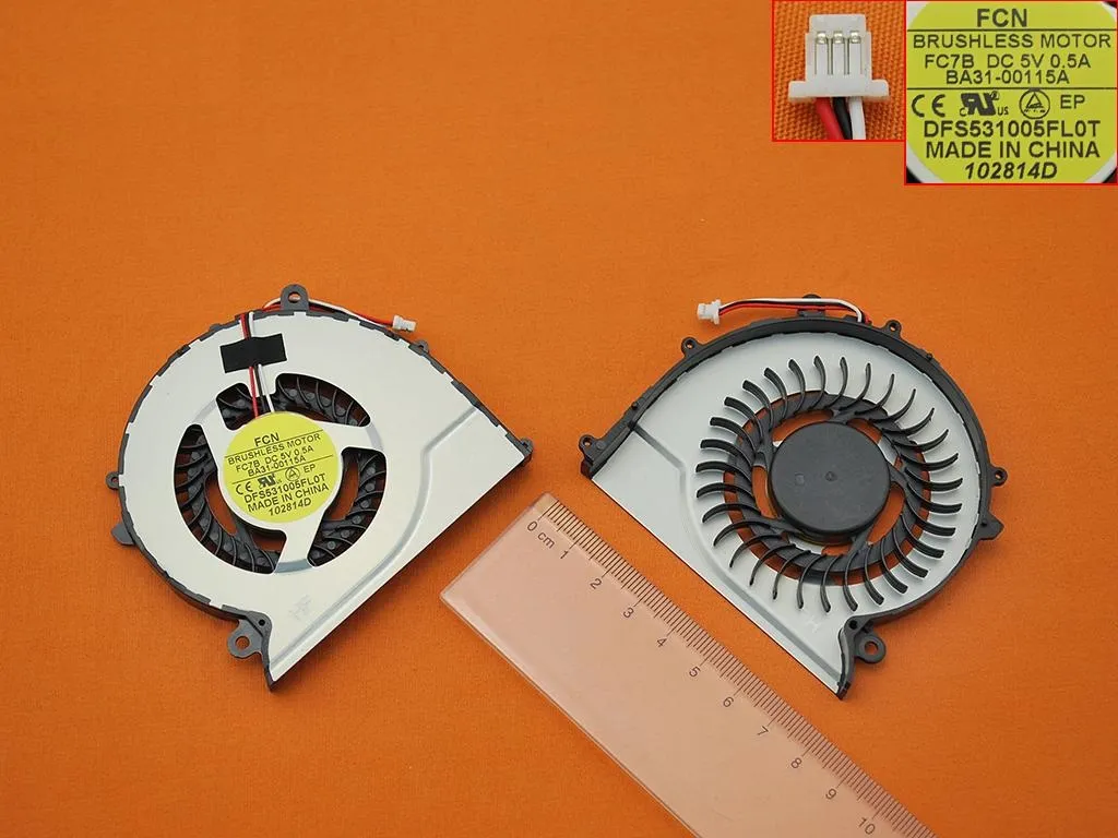Samsung NP370R4E, NP370R5E, NP450R4v, NP450R5v, NP510R5E, NP470R5E Laptop Fan DFS531005FL0T