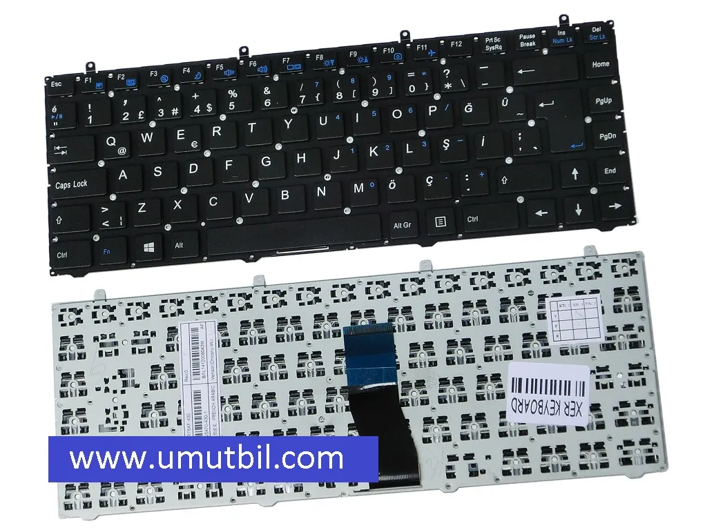 Exper Ultranote A4B Klavye Türkçe MP-12R76AF-430, MP-12R76TQ-430