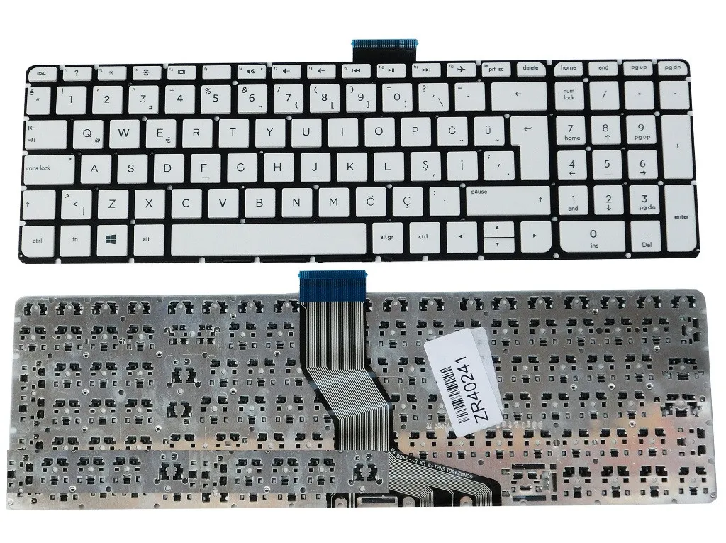 Hp 15, Hp 15-AB, HP 15-AB218NT, 15-AB100NT, 15-AB212NT, 15-AB202NT Klavye Türkçe Beyaz