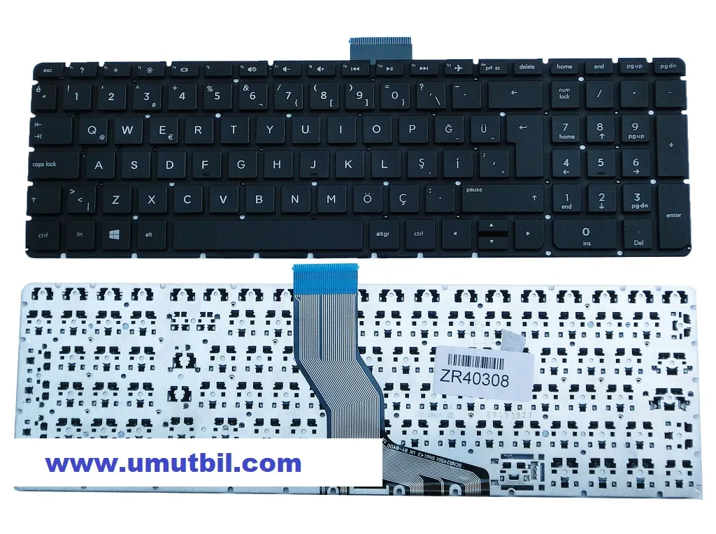 Hp 15, Hp 15-AB, HP 15-AB218NT, 15-AB100NT, 15-AB212NT, 15-AB202NT Klavye Türkçe Siyah